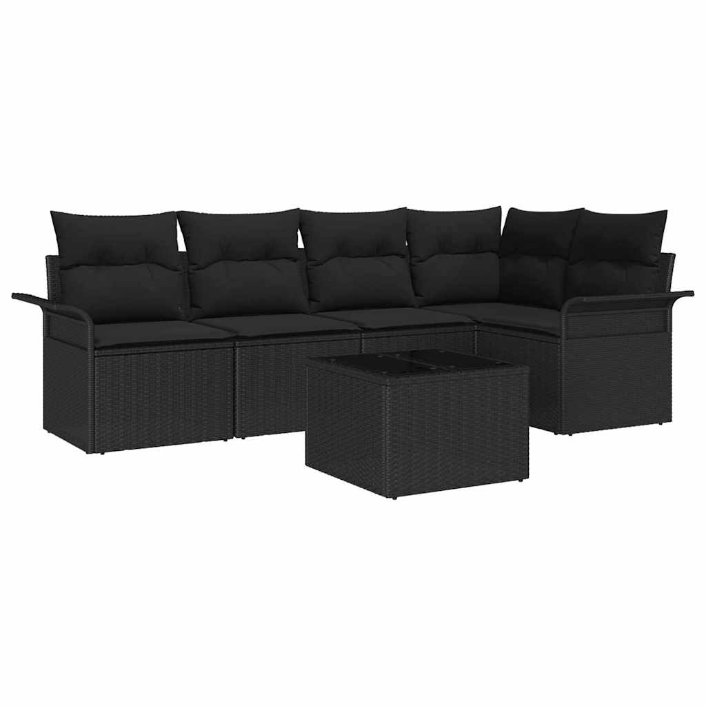 Sada zahradních pohovek 6 pcs 242.5 x 132.5 x 85 cm Poly ratan