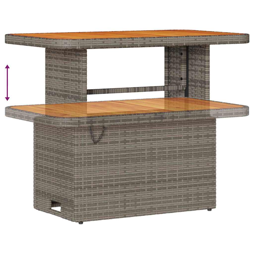 Sada zahradních pohovek s polštářem 8 pcs Šedá 90 x 55 x 71 cm