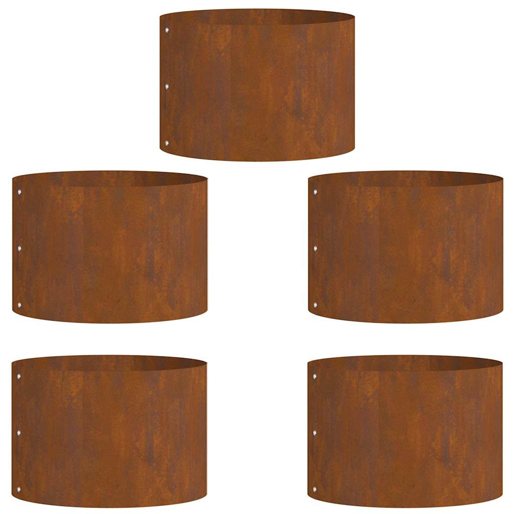 Zahradní truhlíky 5 pcs Hnědá 30 x 30 x 20 cm
