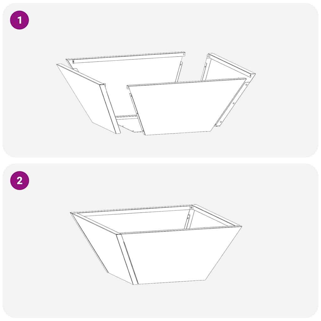 Zahradní mistička na květiny 5 pcs Olivově zelená