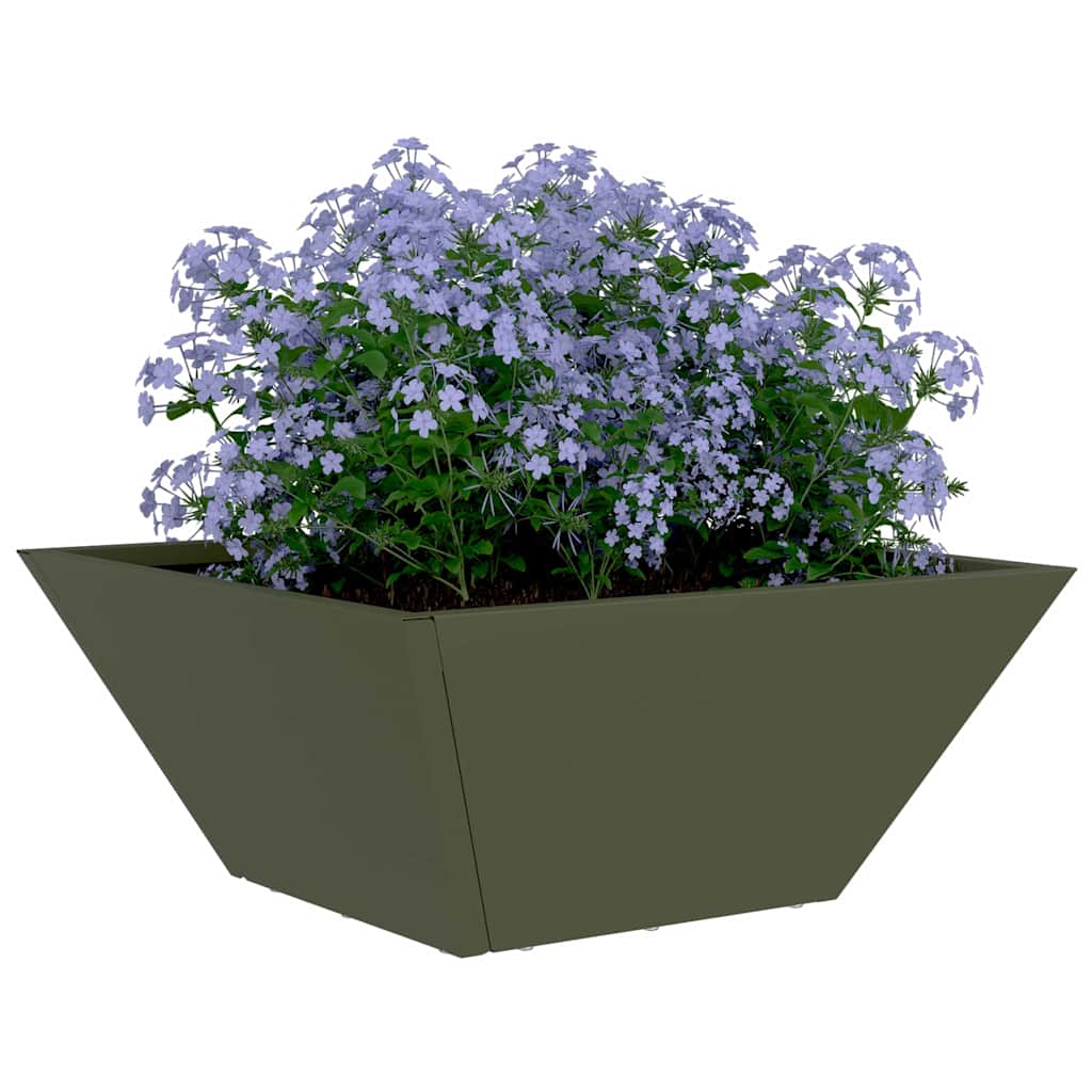 Zahradní mistička na květiny 5 pcs Olivově zelená