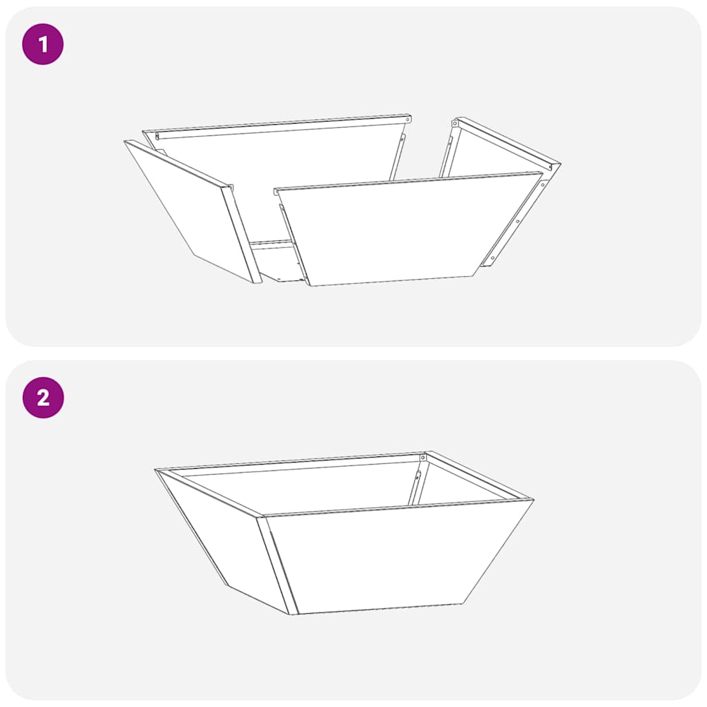 Zahradní mistička na květiny 5 pcs Olivově zelená