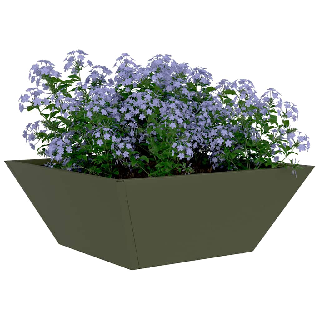 Zahradní mistička na květiny 5 pcs Olivově zelená