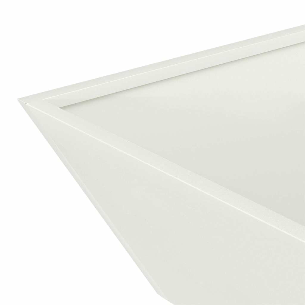 Zahradní mistička na květiny 5 pcs Bílá 50 x 50 x 15 cm Ocel