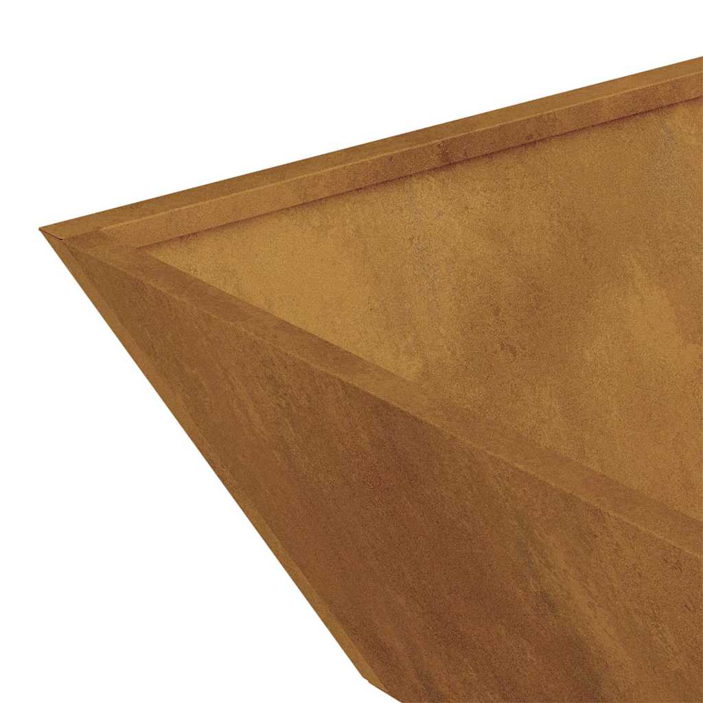 Zahradní mistička na květiny 5 pcs Rezavá 50 x 50 x 15 cm