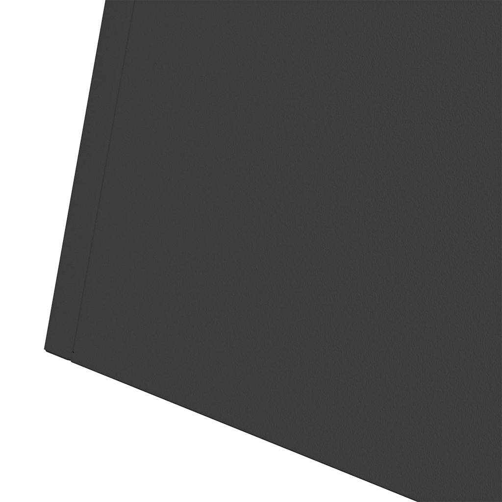 Sloupový květináč 2 pcs Černá 40 x 40 x 100 cm Ocel