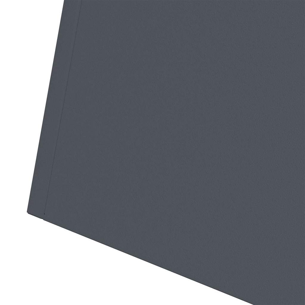 Sloupový květináč 2 pcs Antracit 40 x 40 x 100 cm Ocel