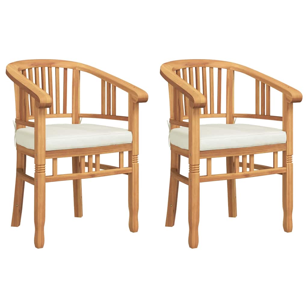 Zahradní křesla 2 pcs Hnědá 63 x 58 x 89 cm