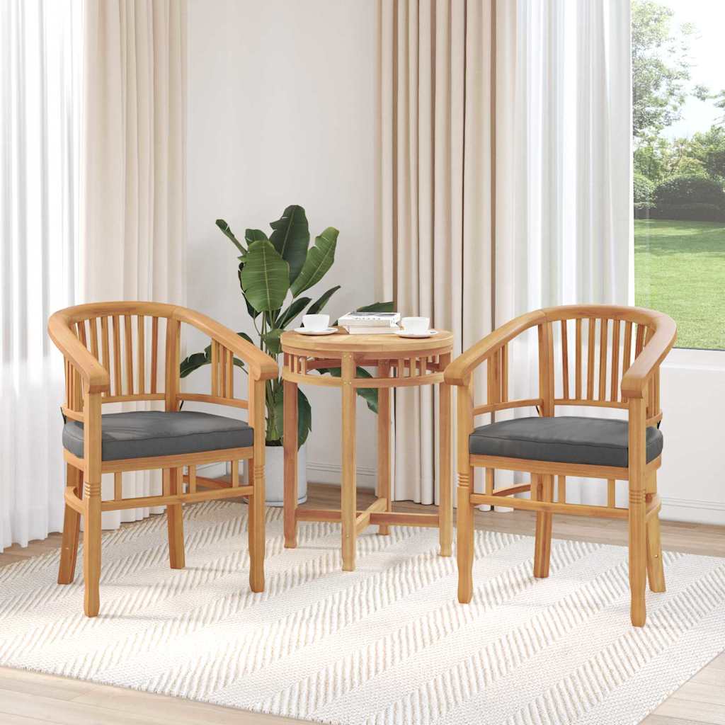 Zahradní křesla 2 pcs Hnědá 63 x 58 x 89 cm