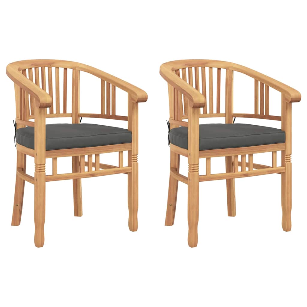 Zahradní křesla 2 pcs Hnědá 63 x 58 x 89 cm