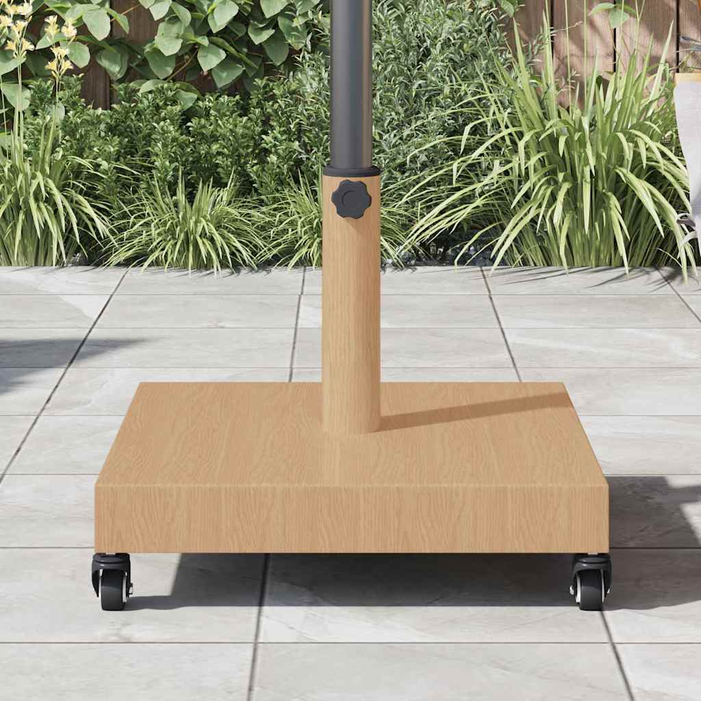 Podstavec na slunečník pro venku Světlé dřevo 45 x 45 x 31.5 cm