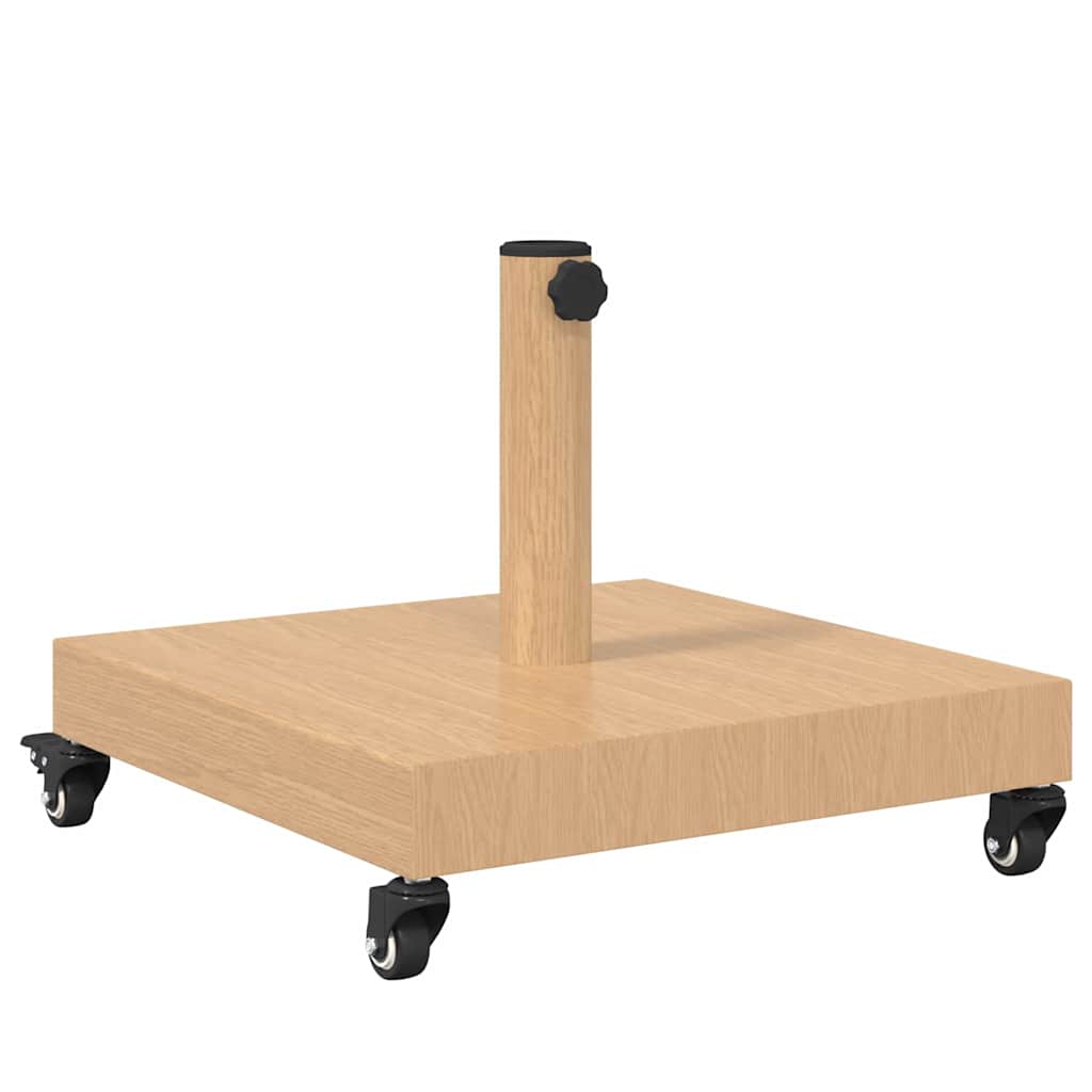 Podstavec na slunečník pro venku Světlé dřevo 45 x 45 x 31.5 cm