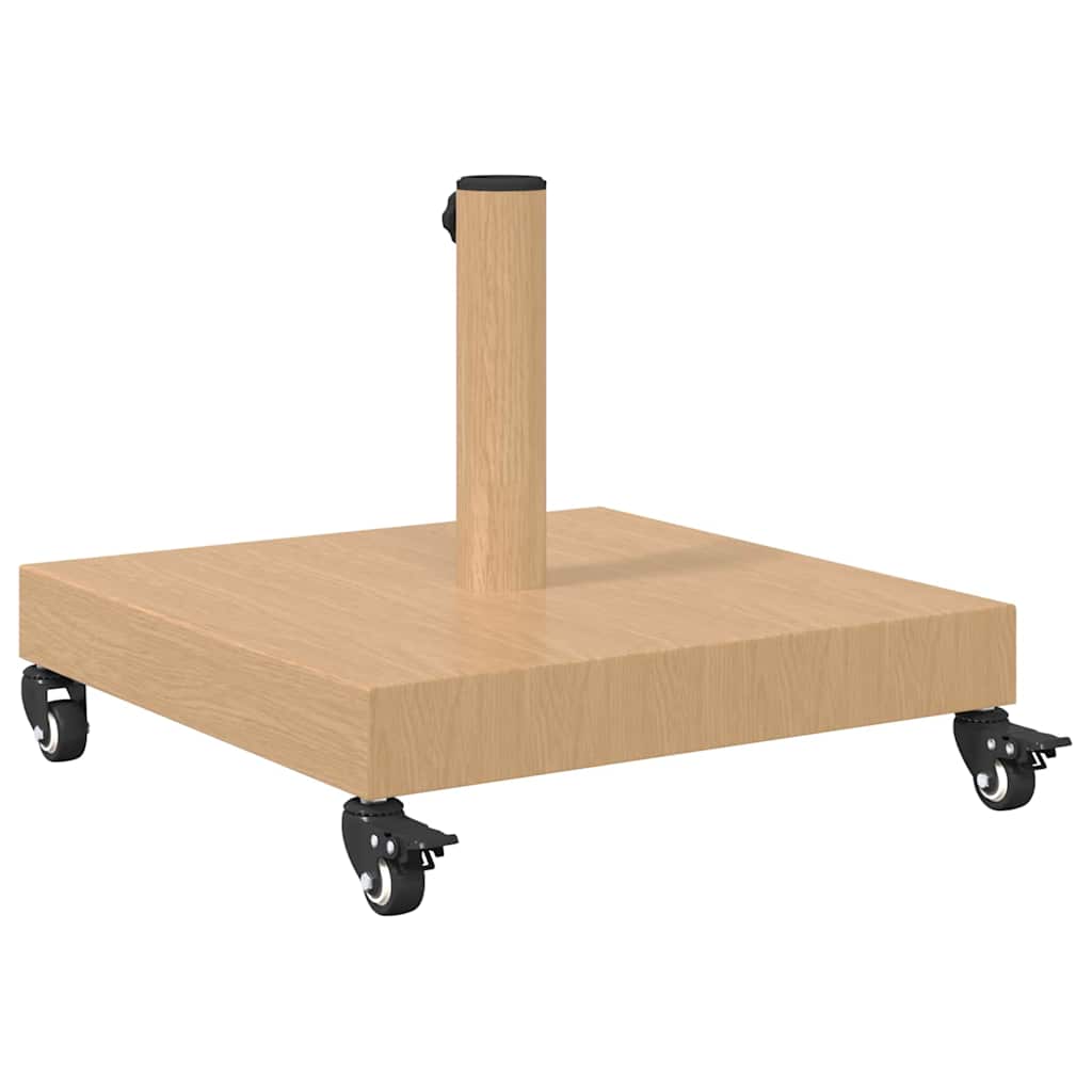 Podstavec na slunečník pro venku Světlé dřevo 45 x 45 x 31.5 cm