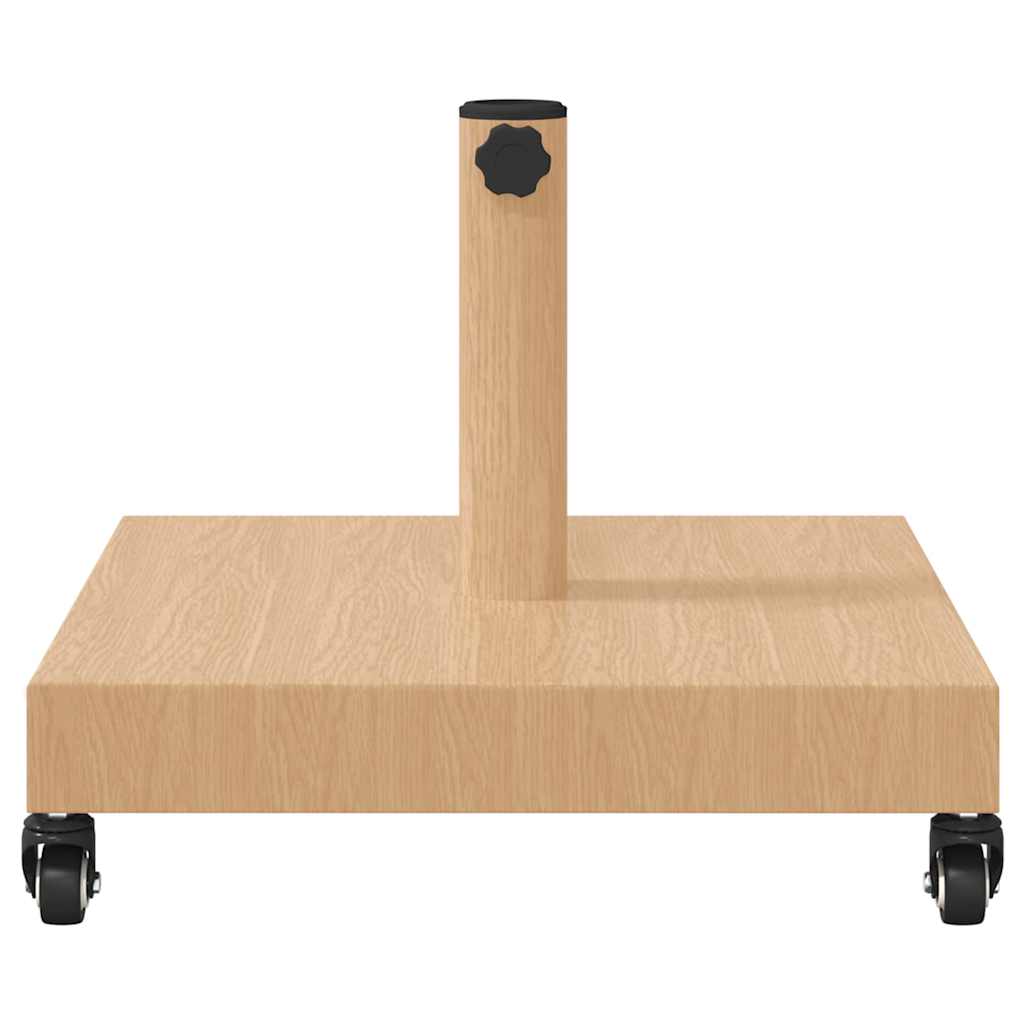 Podstavec na slunečník pro venku Světlé dřevo 45 x 45 x 31.5 cm