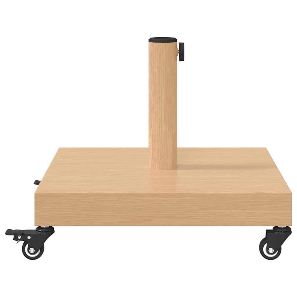 Podstavec na slunečník pro venku Světlé dřevo 45 x 45 x 31.5 cm