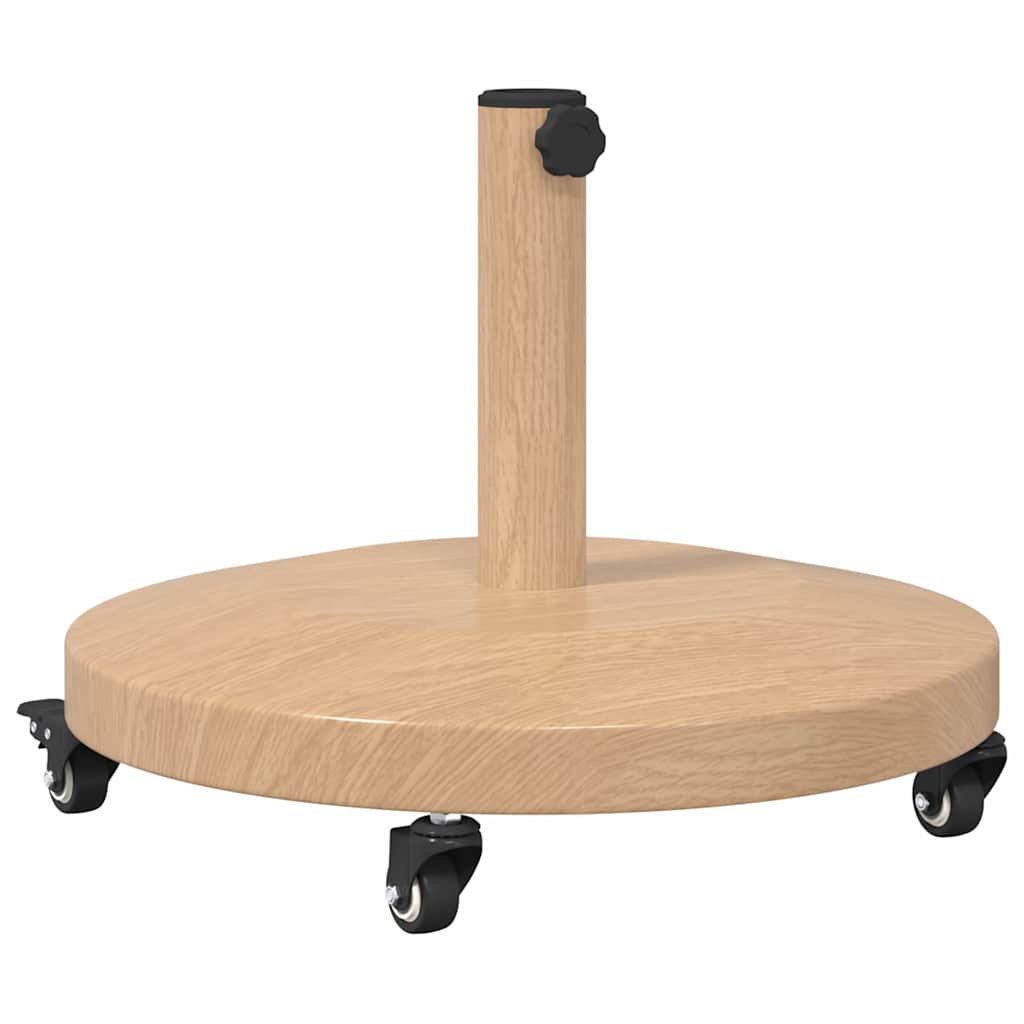 Podstavec na slunečník pro venku Světlé dřevo 48 x 48 x 32 cm