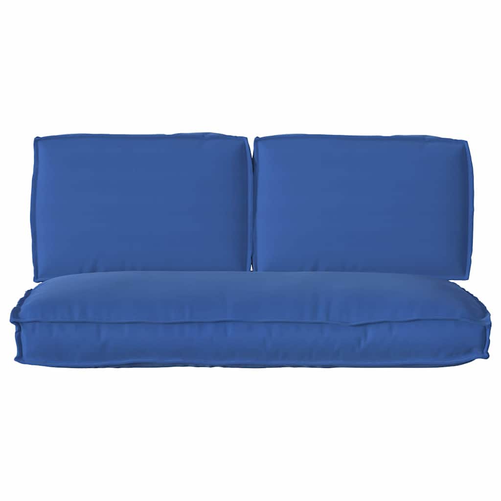 Sada polštářů na paletu 3 pcs Královská modrá 120 x 50 x 12 cm