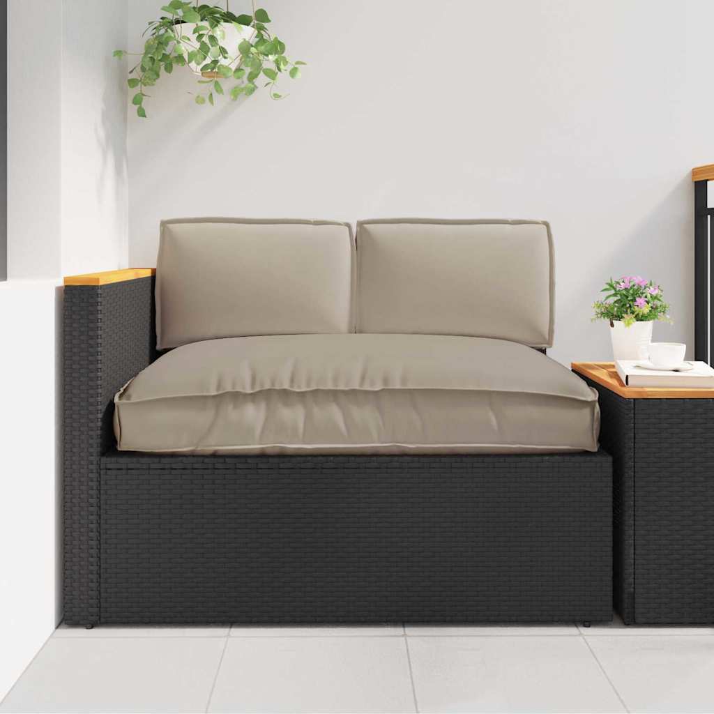 Sada polštářů na paletu 3 pcs Taupe 120 x 80 x 12 cm