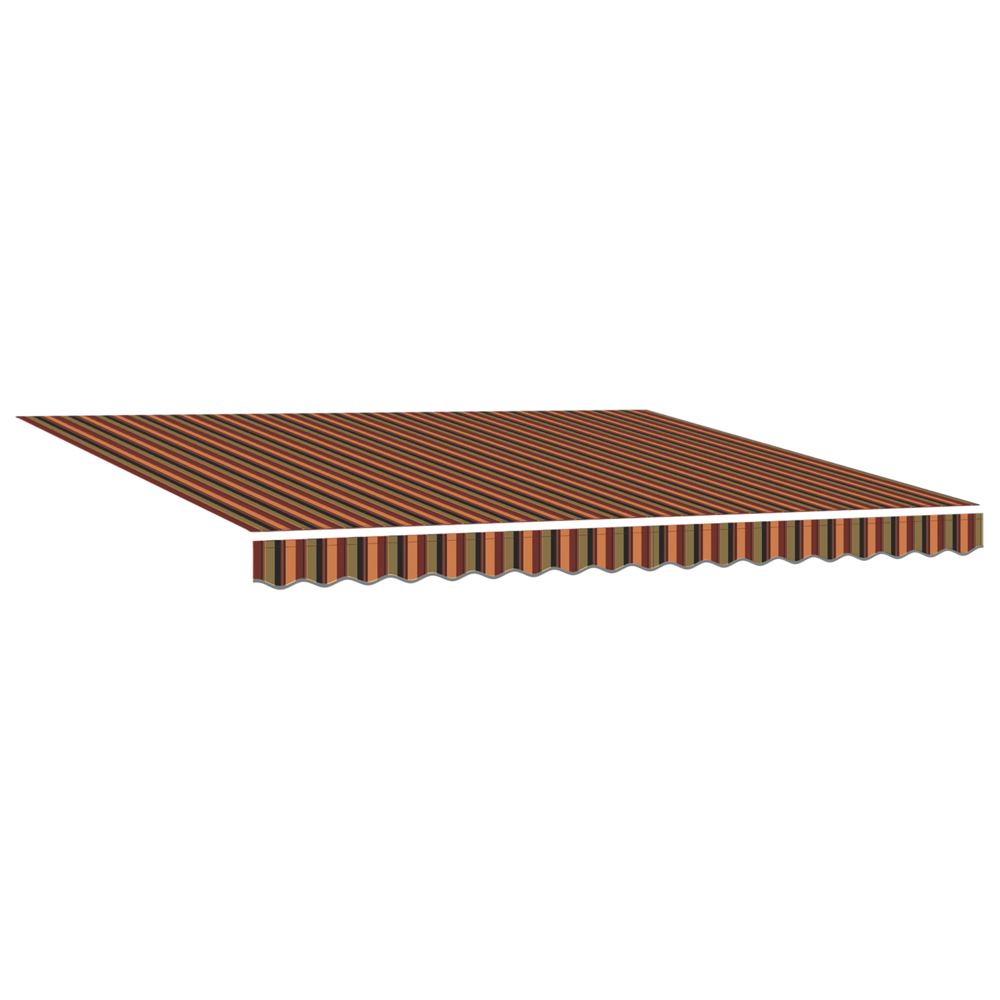 Budsorovatelné zastřešení 400 × 350 cm žlutá a oranžová