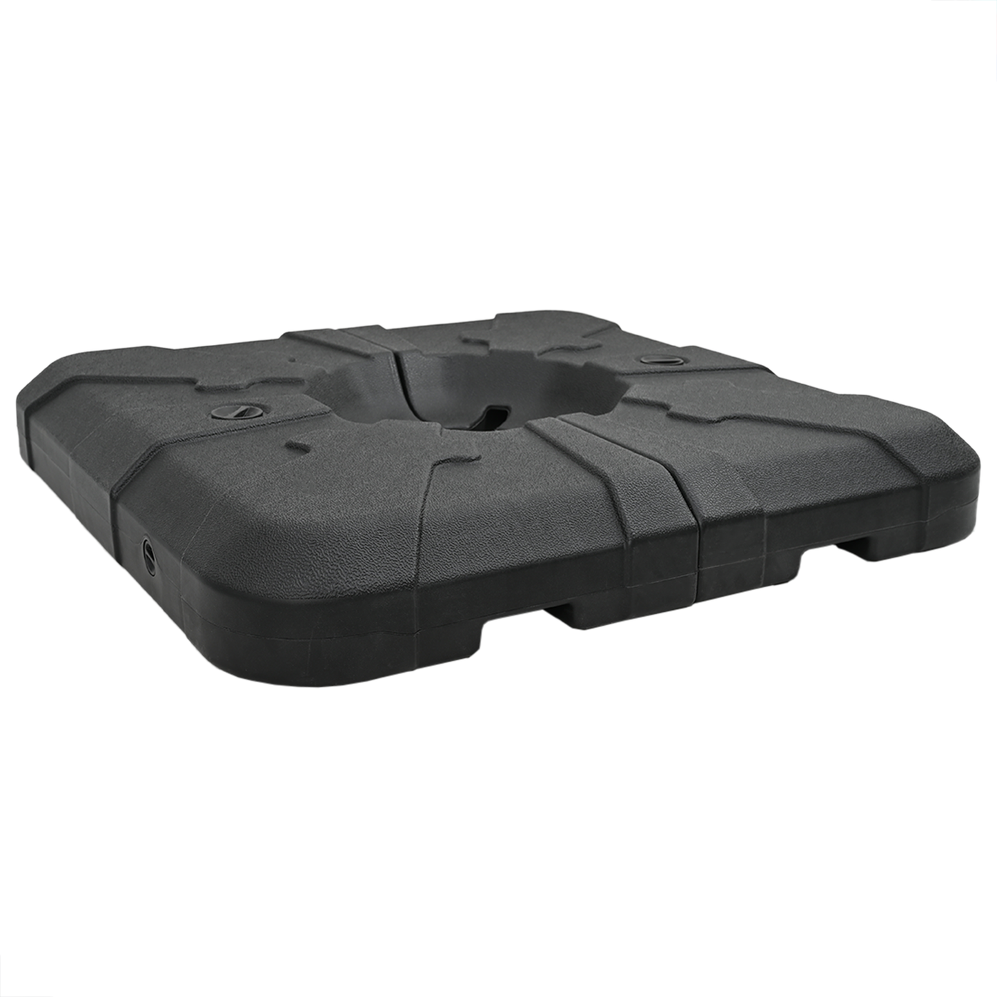Sada základny deštníku 2 pcs Černá 88.5 x 88.5 x 12 cm Plast