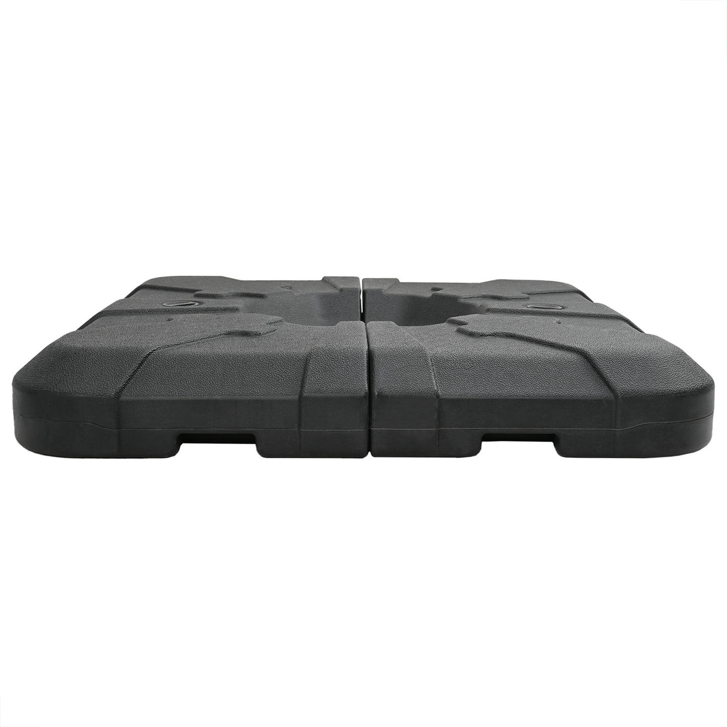 Sada základny deštníku 2 pcs Černá 88.5 x 88.5 x 12 cm Plast
