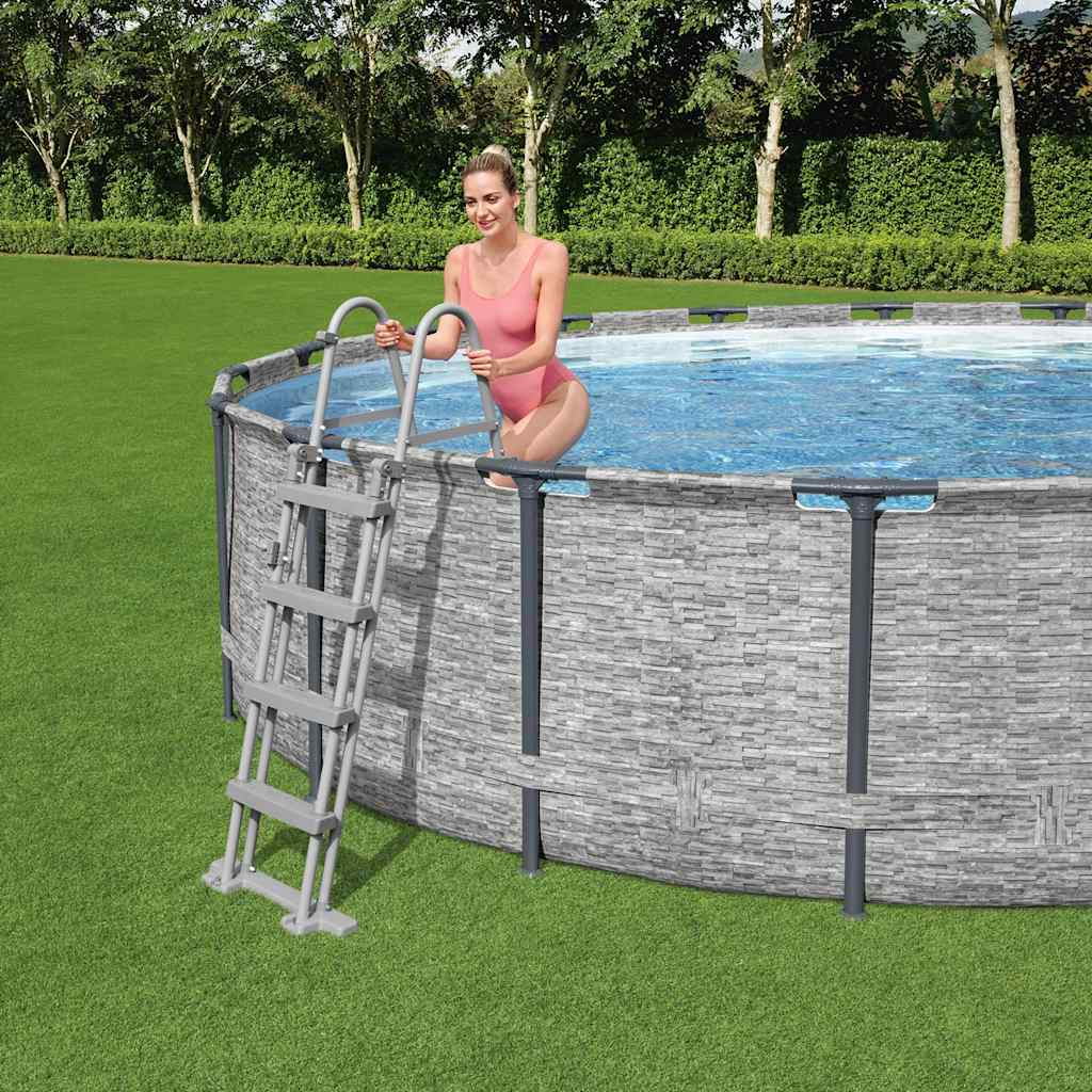 Bezpečnostní schůdky 4 stupně Flowclear 122 cm