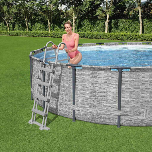 Bezpečnostní schůdky 4 stupně Flowclear 122 cm