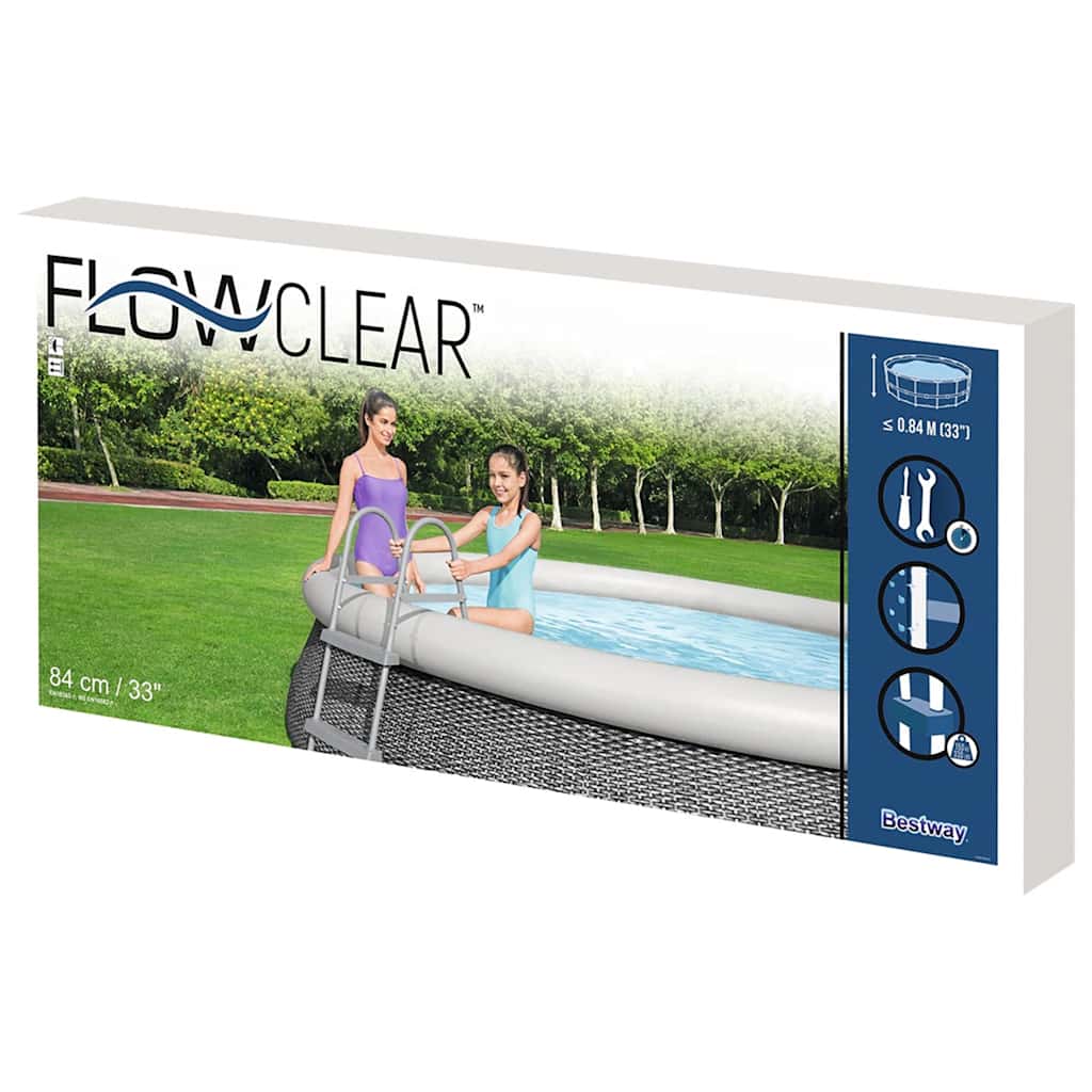 Bazénové schůdky Flowclear 2stupňové 84 cm