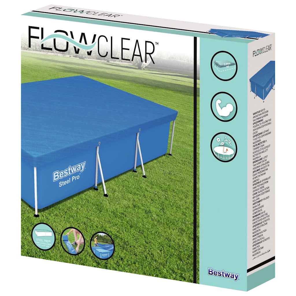 Kryt na bazén Flowclear 304 x 205 x 66 cm