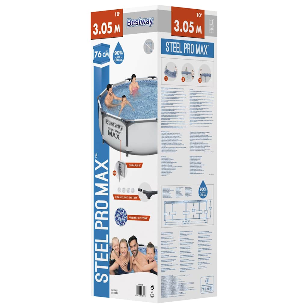 Bazénový set Steel Pro MAX 305 x 76 cm