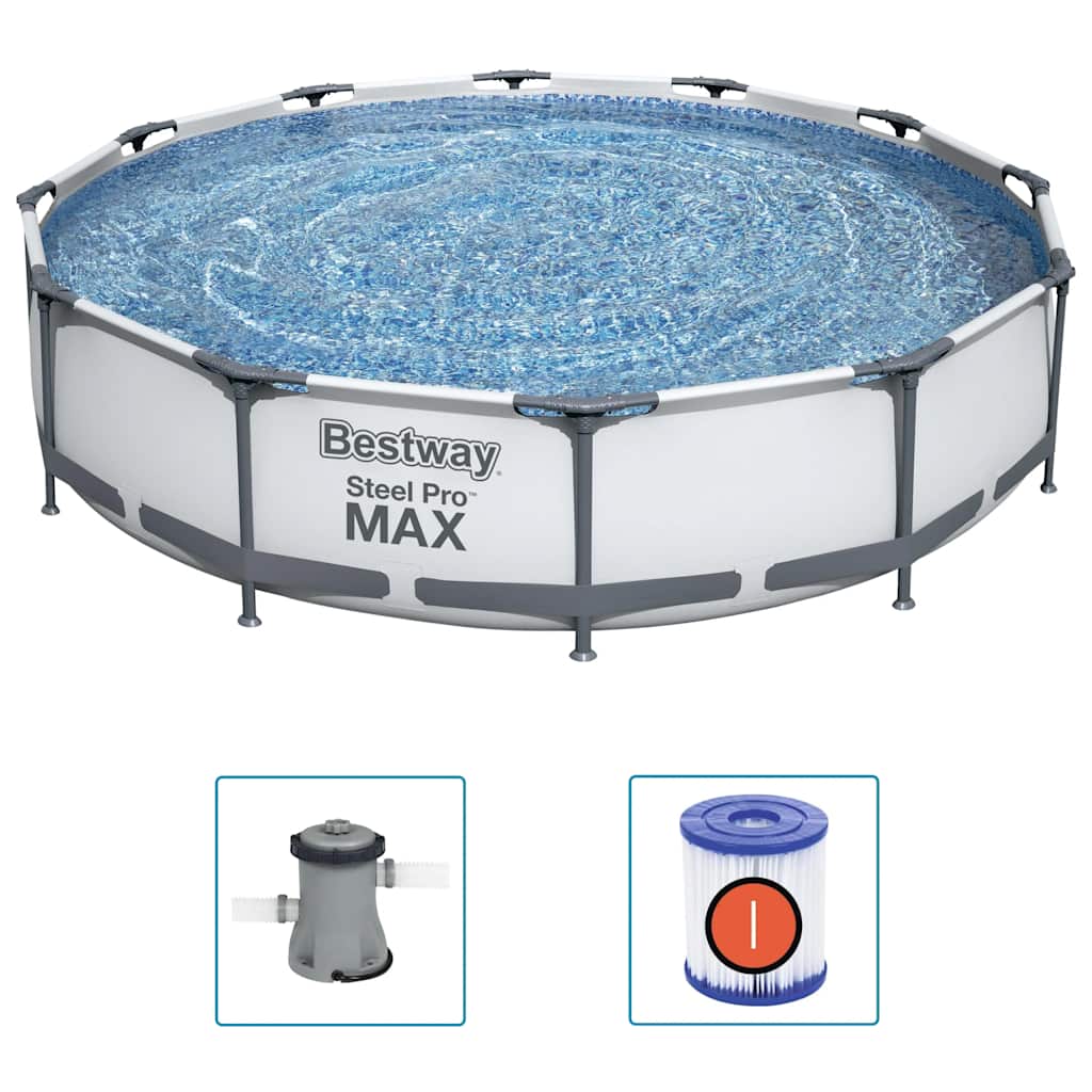 Bazén Steel Pro MAX s příslušenstvím 366 x 76 cm