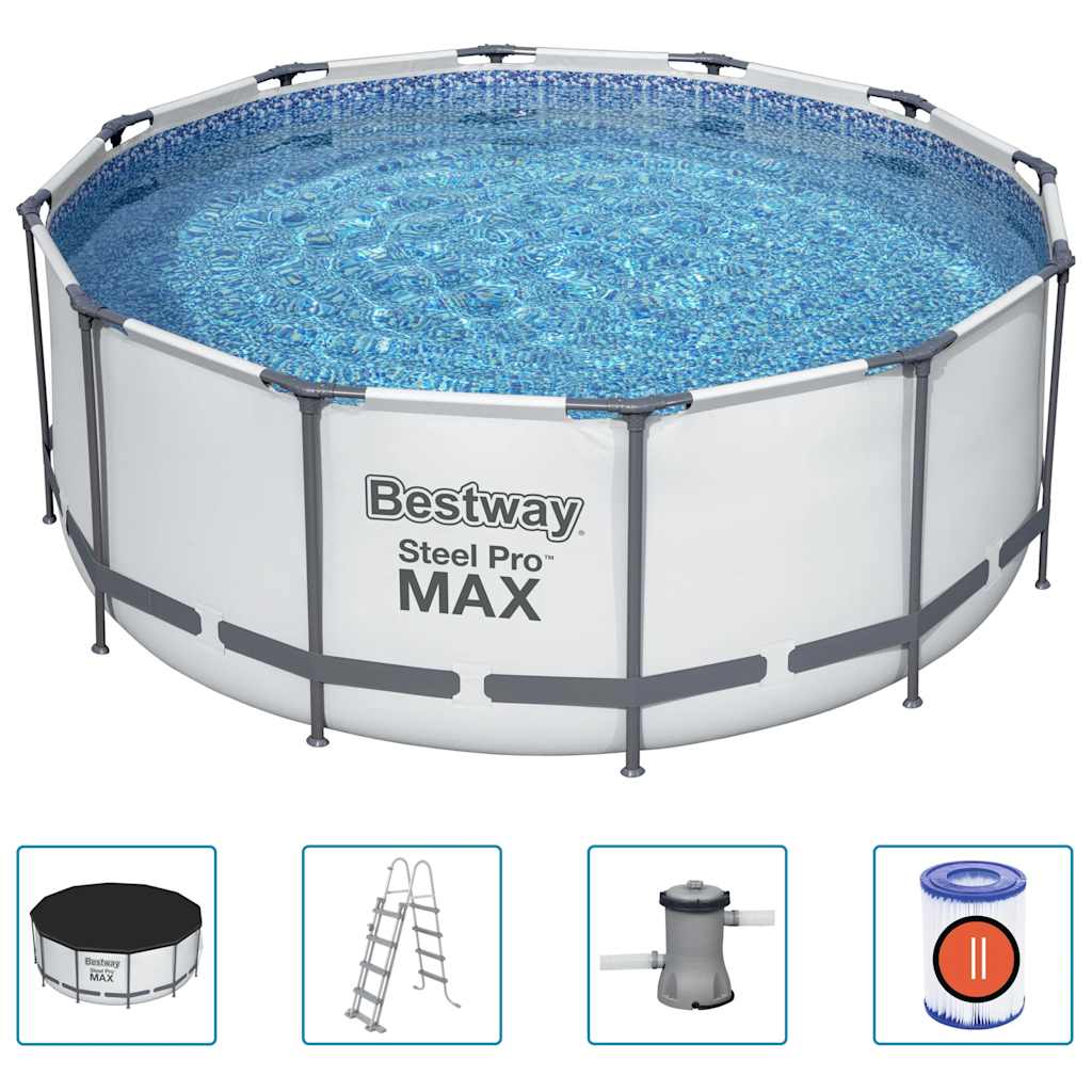 Bazénový set Steel Pro MAX kruhový 366 x 122 cm