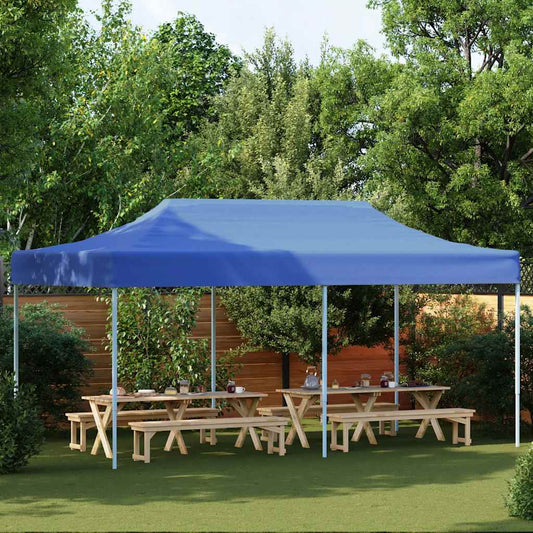 Rozkládací stan nůžkový 3 x 6 m modrý