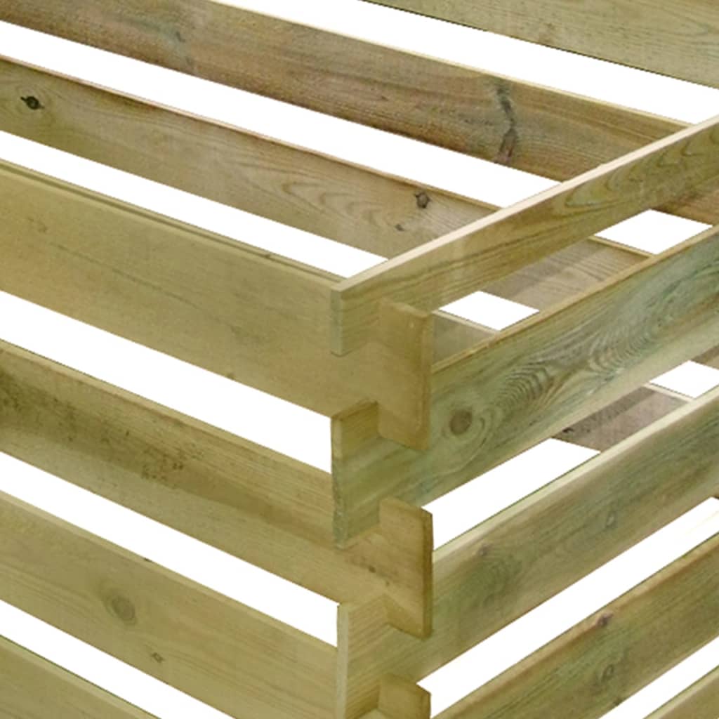 Laťkový kompostér impregnovaná borovice 180 x 90 x 90 cm
