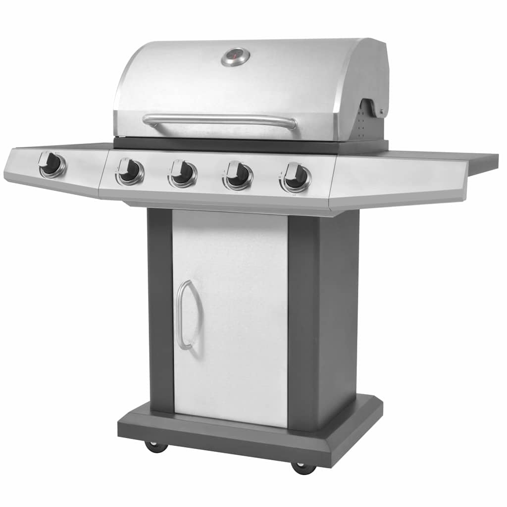 Gril na plynové barbecue Stříbrná Nerezová ocel