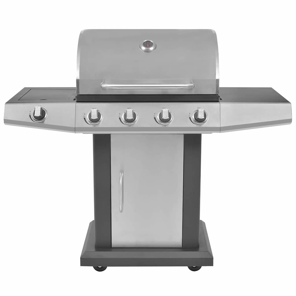 Gril na plynové barbecue Stříbrná Nerezová ocel
