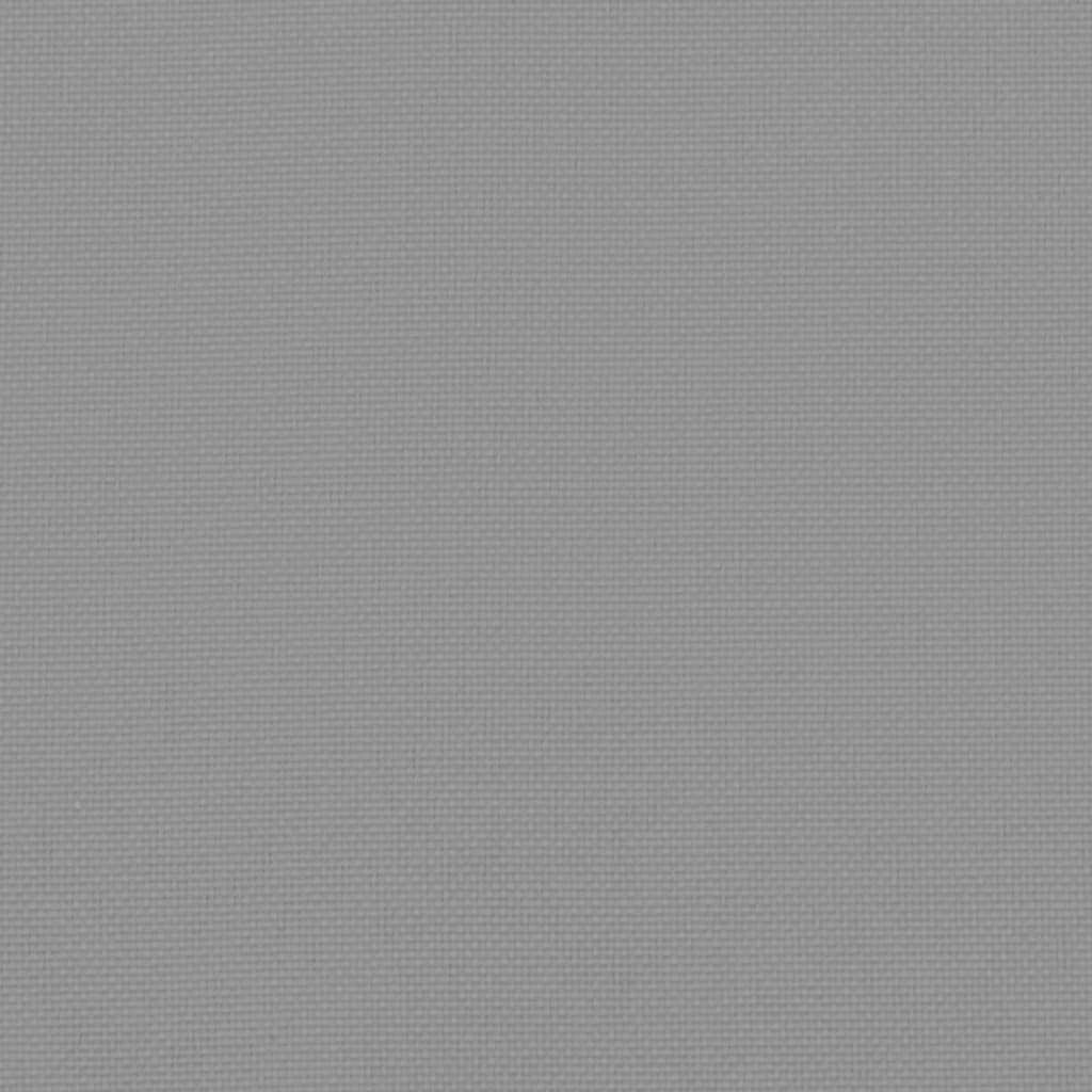 Podušky na židli vysoké opěradlo 2 ks šedé 120x50x3 cm textil