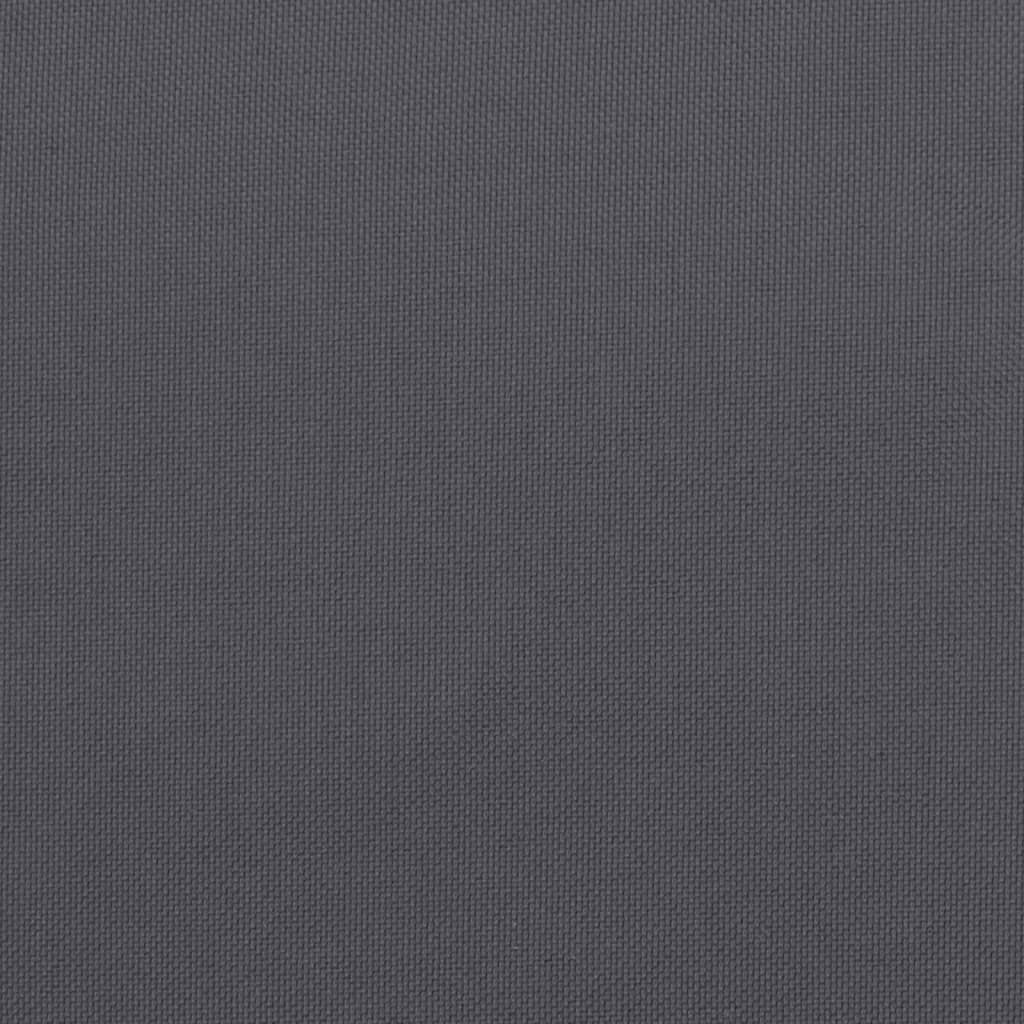 Poduška na zahradní lavici antracitová 150x50x3 cm látka oxford