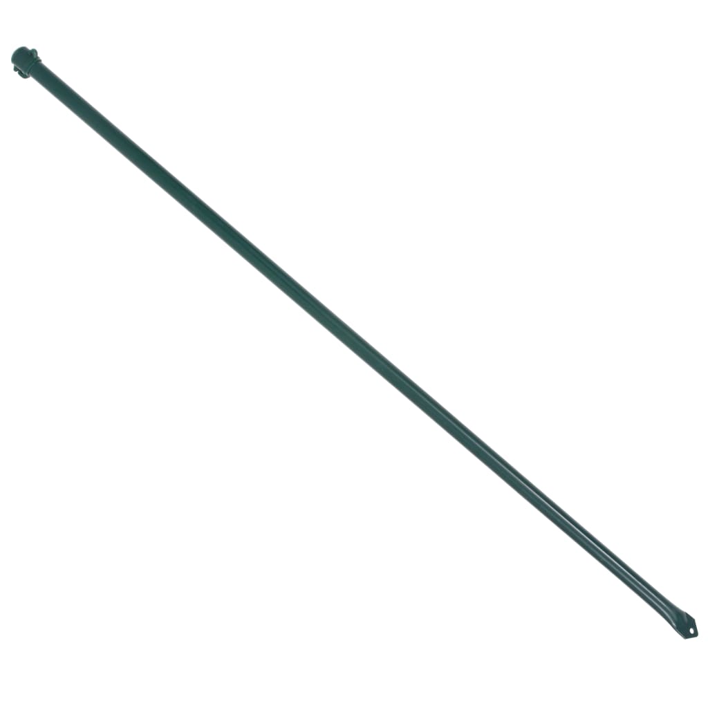 Plotové sloupky, 10 ks, kov, 1 m, zelené