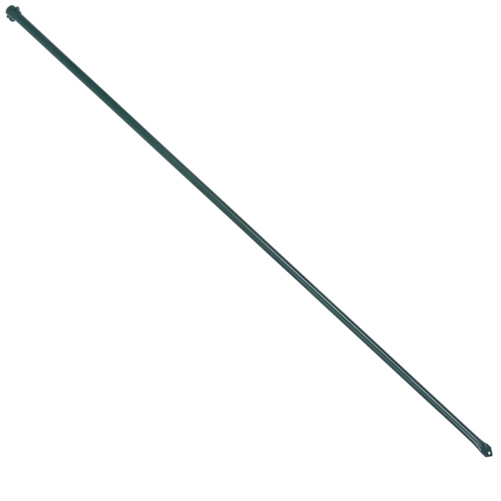 Plotové sloupky, 10 ks, kov, 1,5 m, zelené