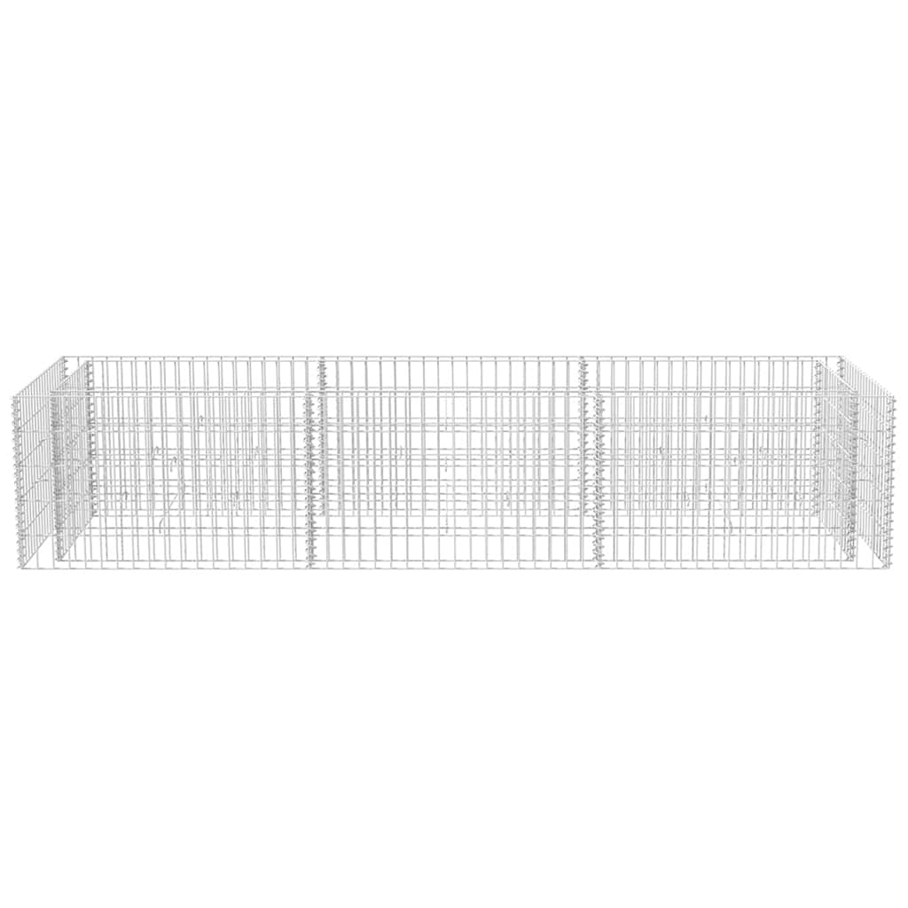 Gabionový vyvýšený záhon ocel 270 x 90 x 50 cm