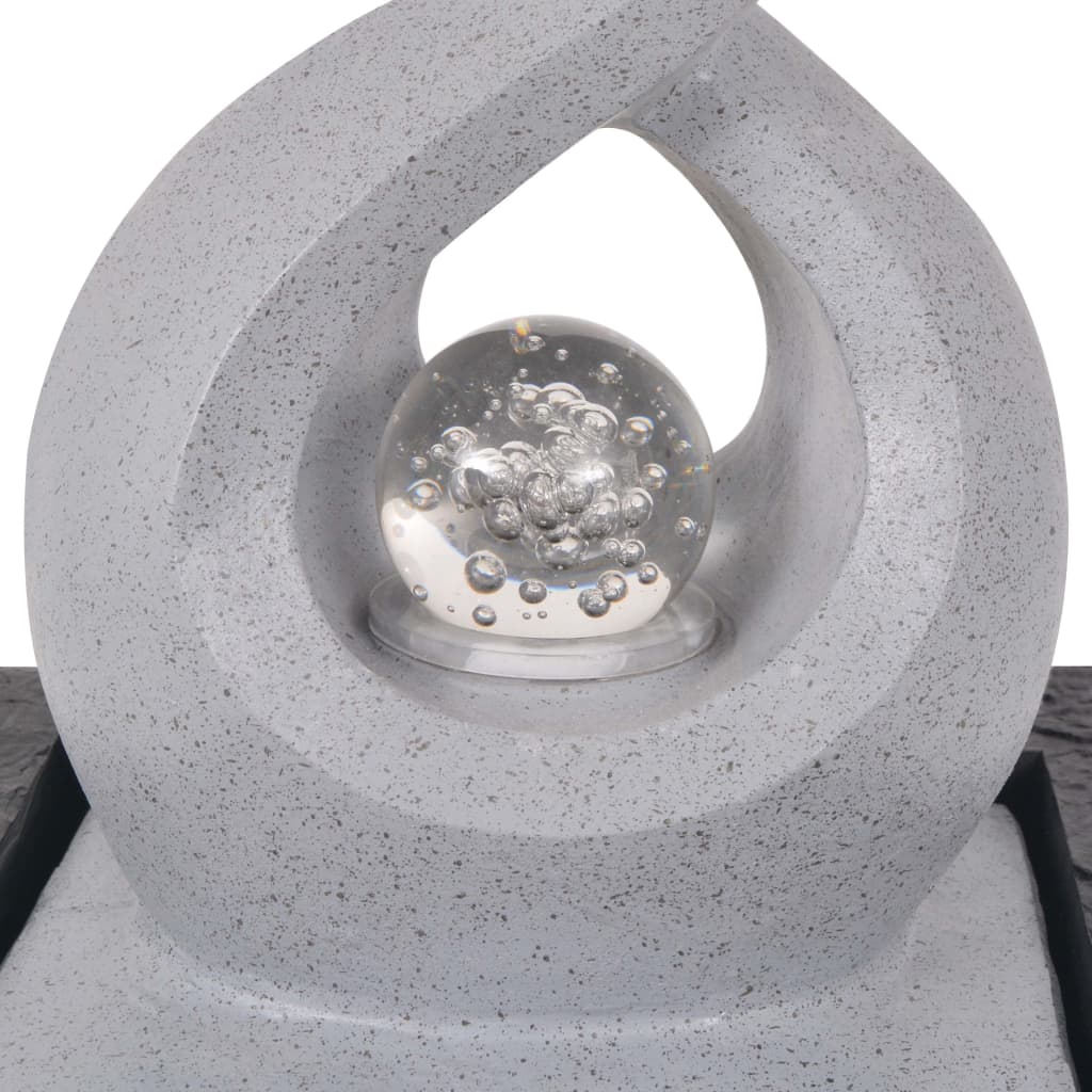 Interiérová fontána s LED osvětlením, polyresin