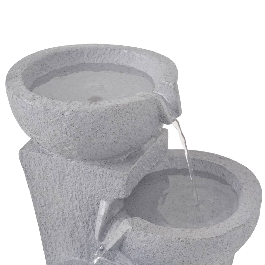 Interiérová fontána s LED osvětlením, polyresin