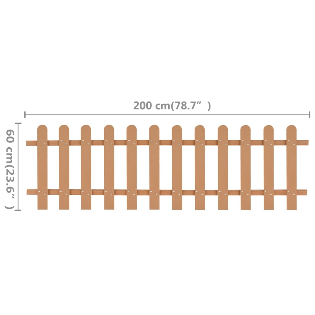 Laťkový plot WPC 200 x 60 cm