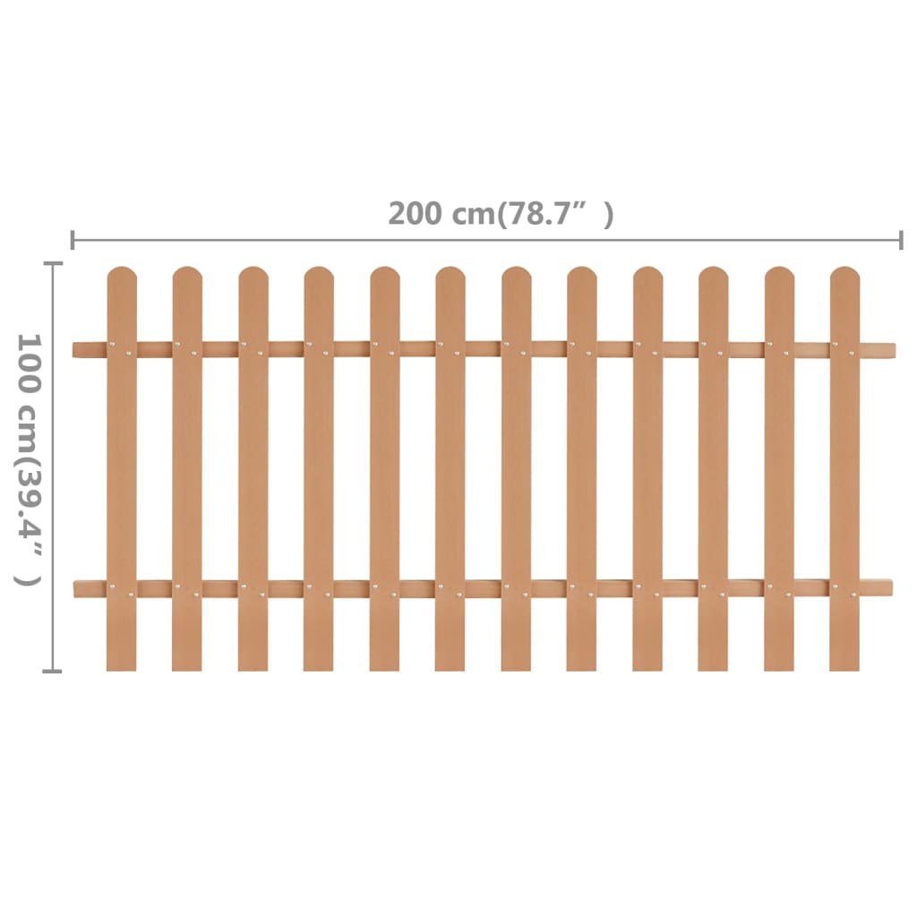 Laťkový plot WPC 200 x 100 cm