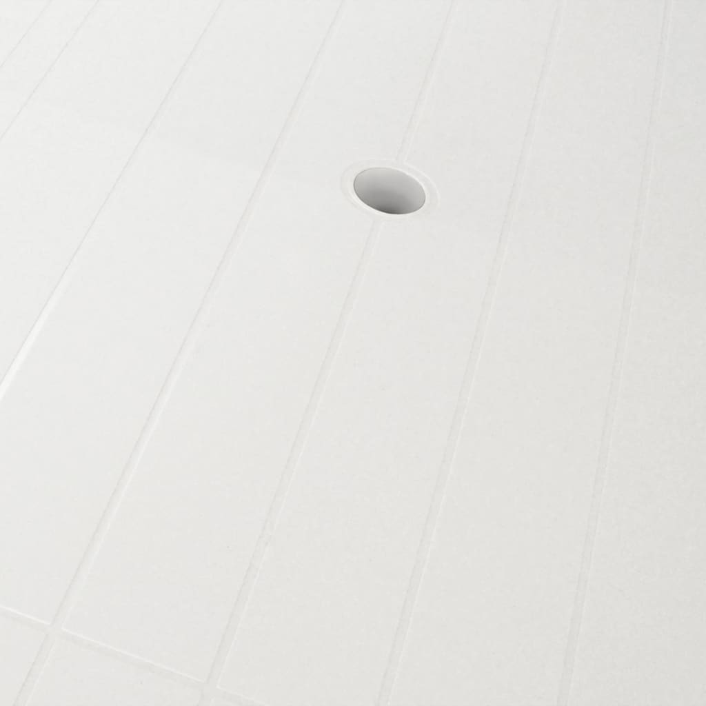 Zahradní stůl bílý 126 x 76 x 72 cm plast