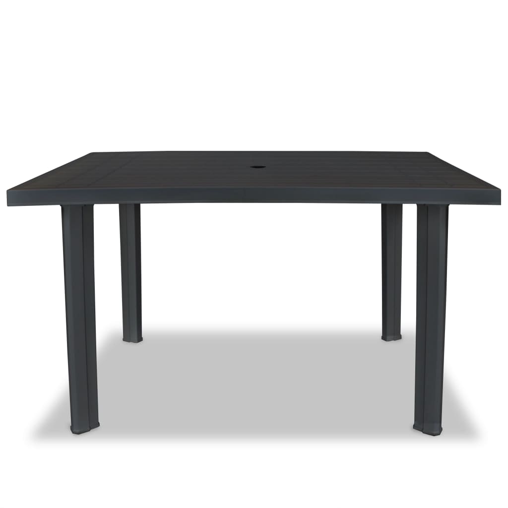 Zahradní stůl antracitový 126 x 76 x 72 cm plast