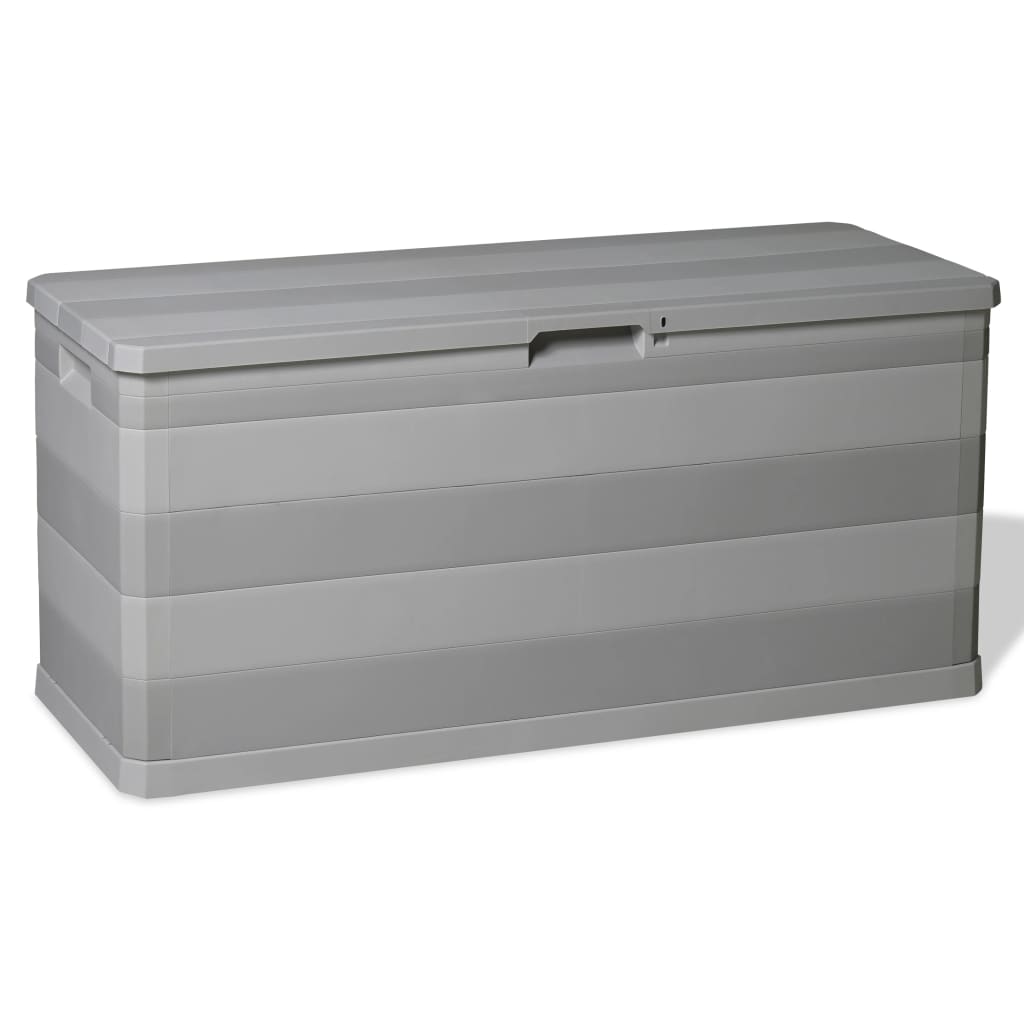 Zahradní úložný box šedý 117 x 45 x 56 cm