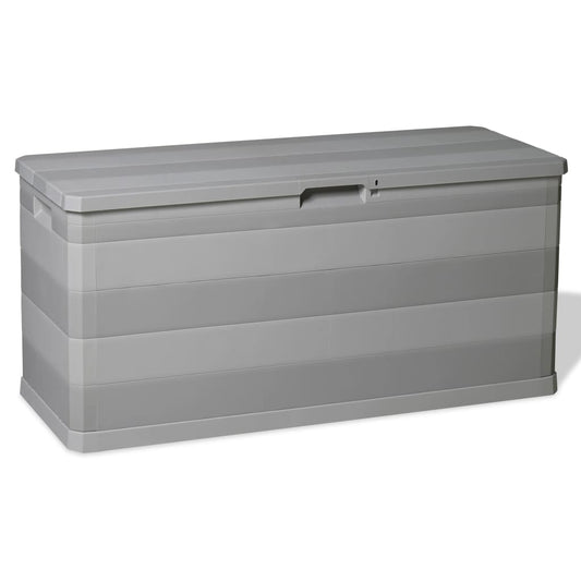 Zahradní úložný box šedý 117 x 45 x 56 cm