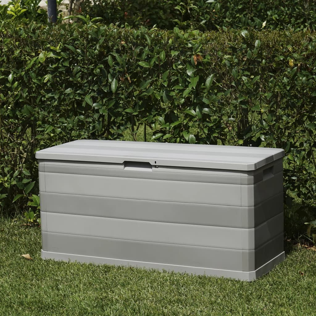 Zahradní úložný box šedý 117 x 45 x 56 cm